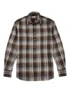Glanshirt Checked Shirt In Brown