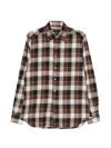 Glanshirt 체크 패턴 셔츠 In Brown