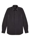 Glanshirt Corduroy Button Shirt In Black