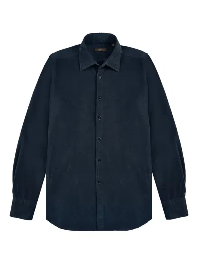 Glanshirt Corduroy Shirt In Blue