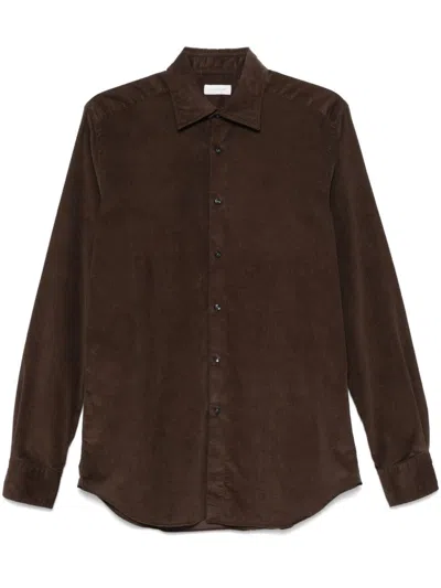 Glanshirt Corduroy Shirt In Brown