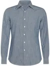 Glanshirt Blue Cotton Shirt In Blau