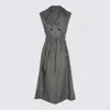 Glanshirt Midi Dress