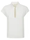 Glanshirt Ivory Silken Blend Shirt With Classic Collar In White