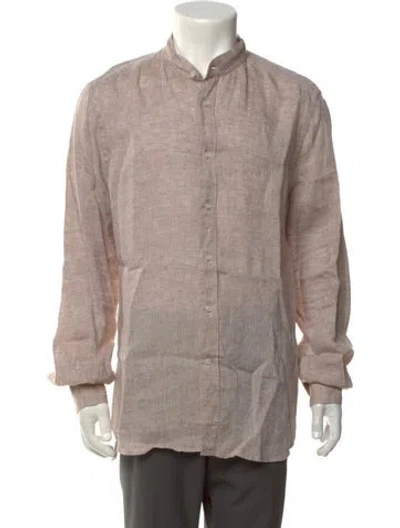 Pre-owned Glanshirt Linen Long Sleeve Shirt In Neutrals