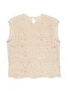 Glanshirt Macramé-lace Top In Neutral