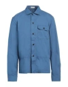 Glanshirt Man Shirt Azure Size 16 ½ Cotton In Blue