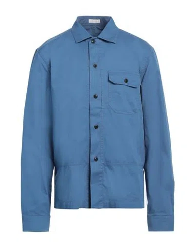 Glanshirt Man Shirt Azure Size 16 ½ Cotton In Blue