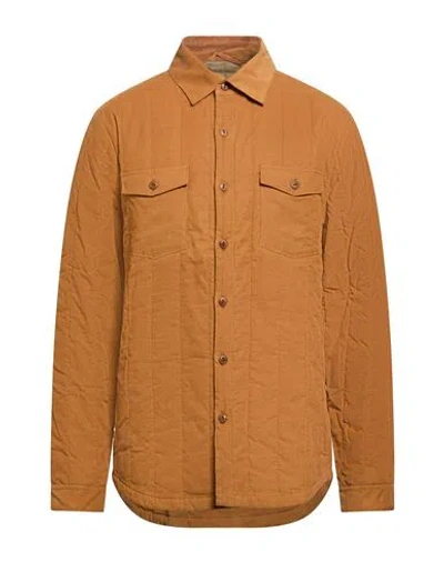 Glanshirt Man Shirt Camel Size 17 Cotton In Brown