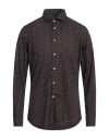 Glanshirt Man Shirt Cocoa Size 17 Cotton In Brown