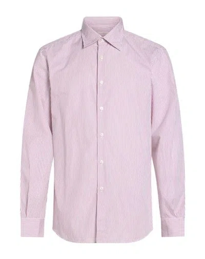 Glanshirt Man Shirt Garnet Size 16 ½ Cotton In Pink