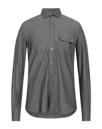 Glanshirt Man Shirt Lead Size 15 ¾ Cotton In Grey