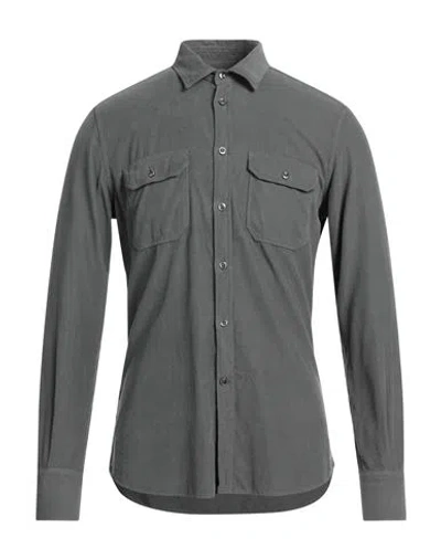 Glanshirt Man Shirt Lead Size 16 ½ Cotton In Grey