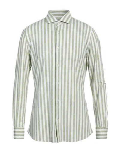 Glanshirt Man Shirt Light Green Size 17 Polyamide, Elastane