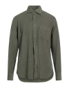 Glanshirt Man Shirt Military Green Size 16 Cotton