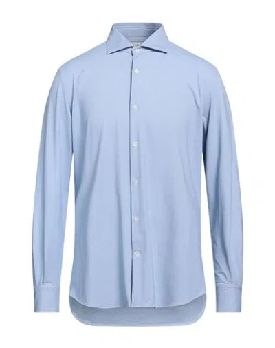 Glanshirt Man Shirt Sky Blue Size 16 ½ Cotton