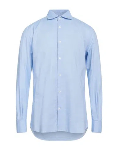 Glanshirt Man Shirt Sky Blue Size 15 ¾ Cotton