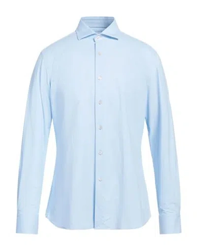 Glanshirt Man Shirt Sky Blue Size 16 ½ Polyamide, Elastane