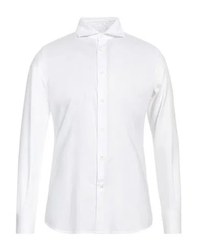 Glanshirt Man Shirt White Size 15 Cotton