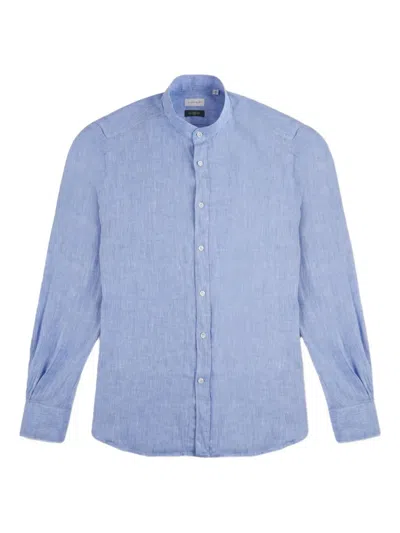 Glanshirt Mandarin-collar Shirt In Blue
