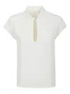 Glanshirt Ivory Silken Blend Shirt With Classic Collar In White