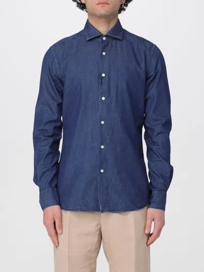 Glanshirt シャツ  メンズ カラー ブルー In Blue