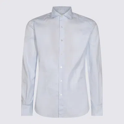 Glanshirt Shirts Blue And Green In White