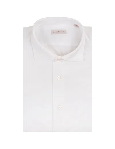 Glanshirt Slim Fit Shirt In White Technical Fabric