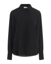 Glanshirt Slowear Woman Shirt Black Size 10 Acetate, Silk In Black