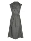 Glanshirt Midi Dress