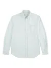 Glanshirt Striped Oxford Shirt In White