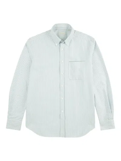Glanshirt Striped Oxford Shirt In White