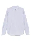 Glanshirt Gestreiftes Hemd In Blue