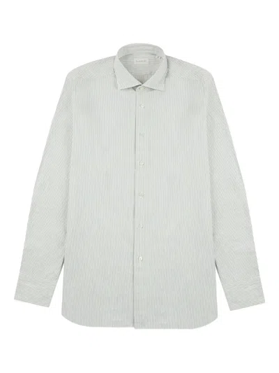 Glanshirt Striped Shirt In White