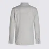 Glanshirt White And Light Blue Cotton Shirt In White