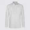 Glanshirt White And Light Blue Cotton Shirt In White