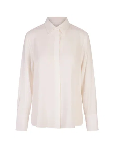 Glanshirt White Silk Blend Shirt