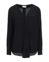 Glanshirt Blouses In Black