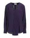 Glanshirt Blouses In Purple