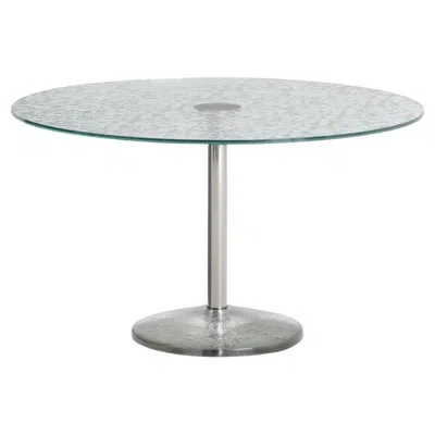 Pre-owned Glas Italia Against Weight Round Table Ø140 Cm - 55.1 In By Ronan Bouroullec For  In Gray