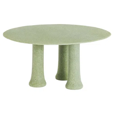 Pre-owned Glas Italia Babar Table In Recycled Glass By Patricia Urquiola Giada 140cm 55.12 In Sand
