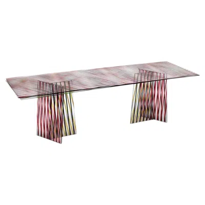 Pre-owned Glas Italia Crossing Rectangular Table 246cm(96.9in) - Red - Patricia Urquiola