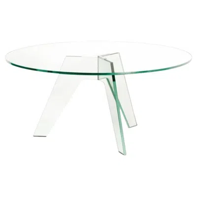 Pre-owned Glas Italia Crystal Table By Philippe Starck In Gray