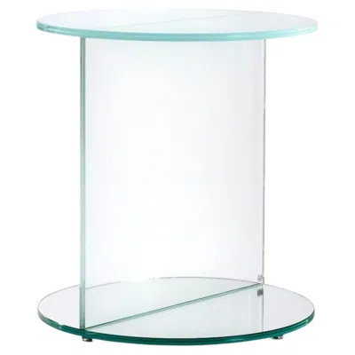 Pre-owned Glas Italia Doble Coffee Table Ø47 Cm (18.5 In) In Glass By Patricia Urquiola In Gray