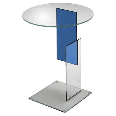 Pre-owned Glas Italia Don Gerrit Low Table In Blue By Jean-marie Massaud