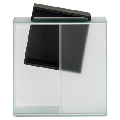 Pre-owned Glas Italia Drift Sliding Door Cabinet H81cm (31.9in) - Nendo - Display Cabinet In Brown