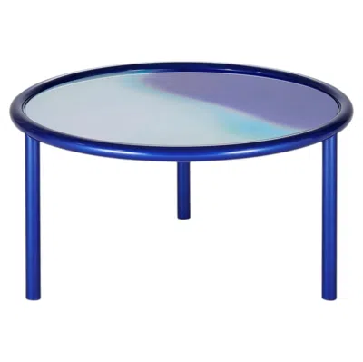 Pre-owned Glas Italia Glas Italy L.a. Sunset Coffee Table Ø79 Cm (31.1 In) - Patricia Urquiola - Blue