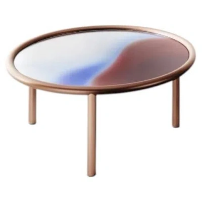 Pre-owned Glas Italia Glas Italy L.a. Sunset Coffee Table Ø 79cm (31.1in) Patricia Urquiola - Copper In Gray