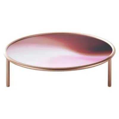 Pre-owned Glas Italia Glas Italy L.a. Sunset Coffee Table Ø 94cm (37in) - Patricia Urquiola - Copper In Sand