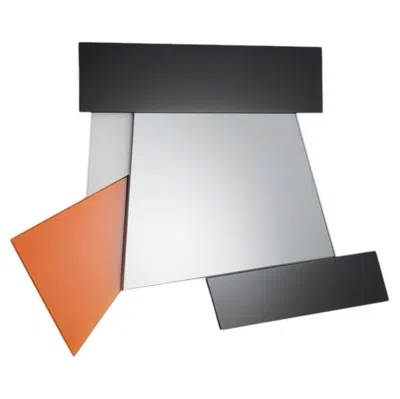 Pre-owned Glas Italia Gli Specchi Di Dioniso 4 - Wall Mirror - Ettore Sottsass In Brown